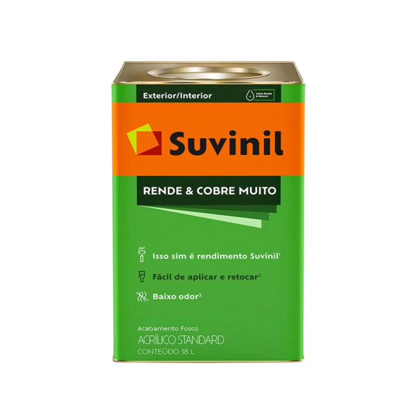 Tinta Acrílica Rende e Cobre Muito Fosco Suvinil 18L