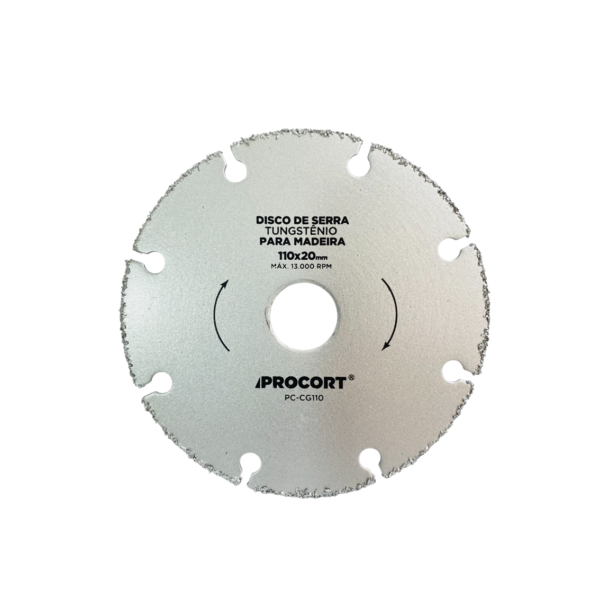 Disco Corte de Madeira Tungstênio 110mm Procort