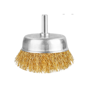 Escova De Aco Tipo Copo Ondulada 3" Haste 1/4 Ingco WB30751