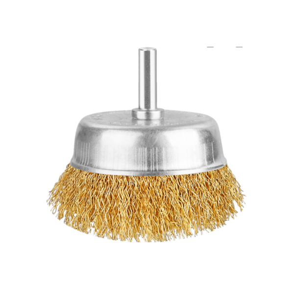 Escova De Aco Tipo Copo Ondulada 3" Haste 1/4 Ingco WB30751