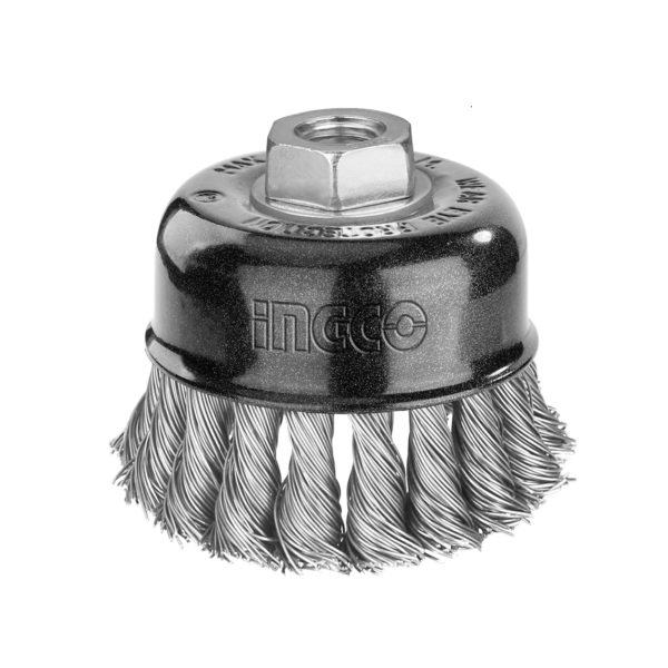 Escova De Aco Tipo Copo Torcida 4" M14 Ingco WB21005
