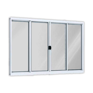 Janela Alumínio Fit 4 Folhas 150X120 Branco Reli