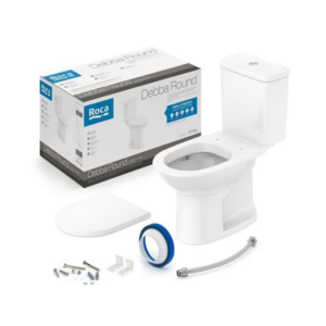 Kit Debba Roud Bacia C/Caixa Acoplada Completo Branco Roca/Incepa