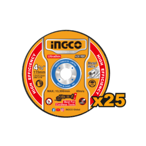 Disco de Corte Para Metal 41/2" (115x1,0x22,2mm) C/25 Pc Ingco  MCD11011525