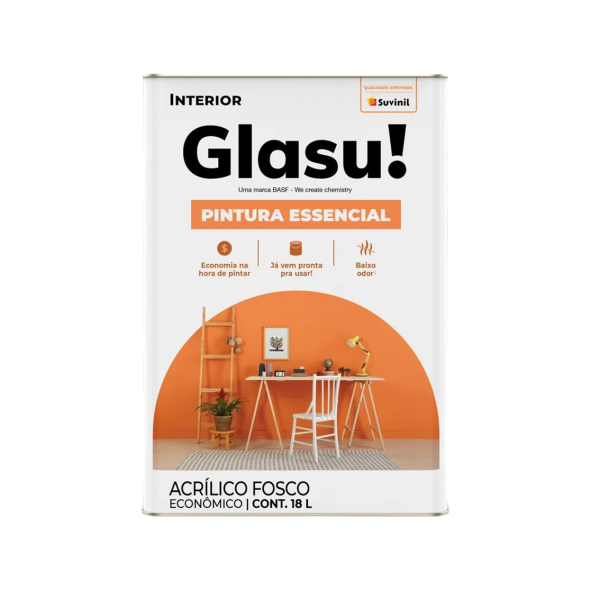Glasu Acrílico Econômico Pintura Essencial Areia 18l
