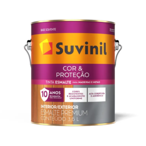 Esmalte Cor E Proteção 3,6l Acetinado Branco Suvinil