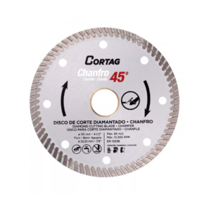 Disco Diamantado Chanfro 45° 115x22 Cortag