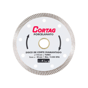 Disco Diamantado Porcelanato Turbo 110x20 Cortag