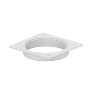 Porta Grelha Quadrado Para Grelha Redonda Branco Dn100 Tigre