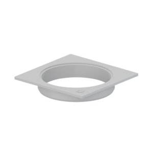 Porta Grelha Quadrado Para Grelha Redonda Cinza Dn100 Tigre