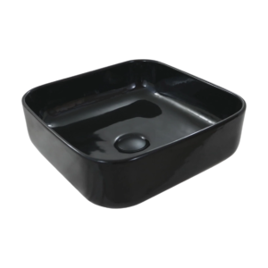 Cuba De Apoio Quadrada 390x390x140mm Preta 6139A-GB