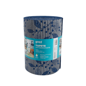 Tapete Antiderrapante Good Floral Azul