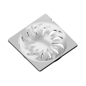 Grelha Abre e Fecha Quadrada Cromada Dn100 Tigre