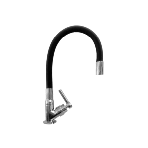 Good Torneira Cozinha Mesa Gourmet Flexivel Slim Cromado / Preto Gd-3000p