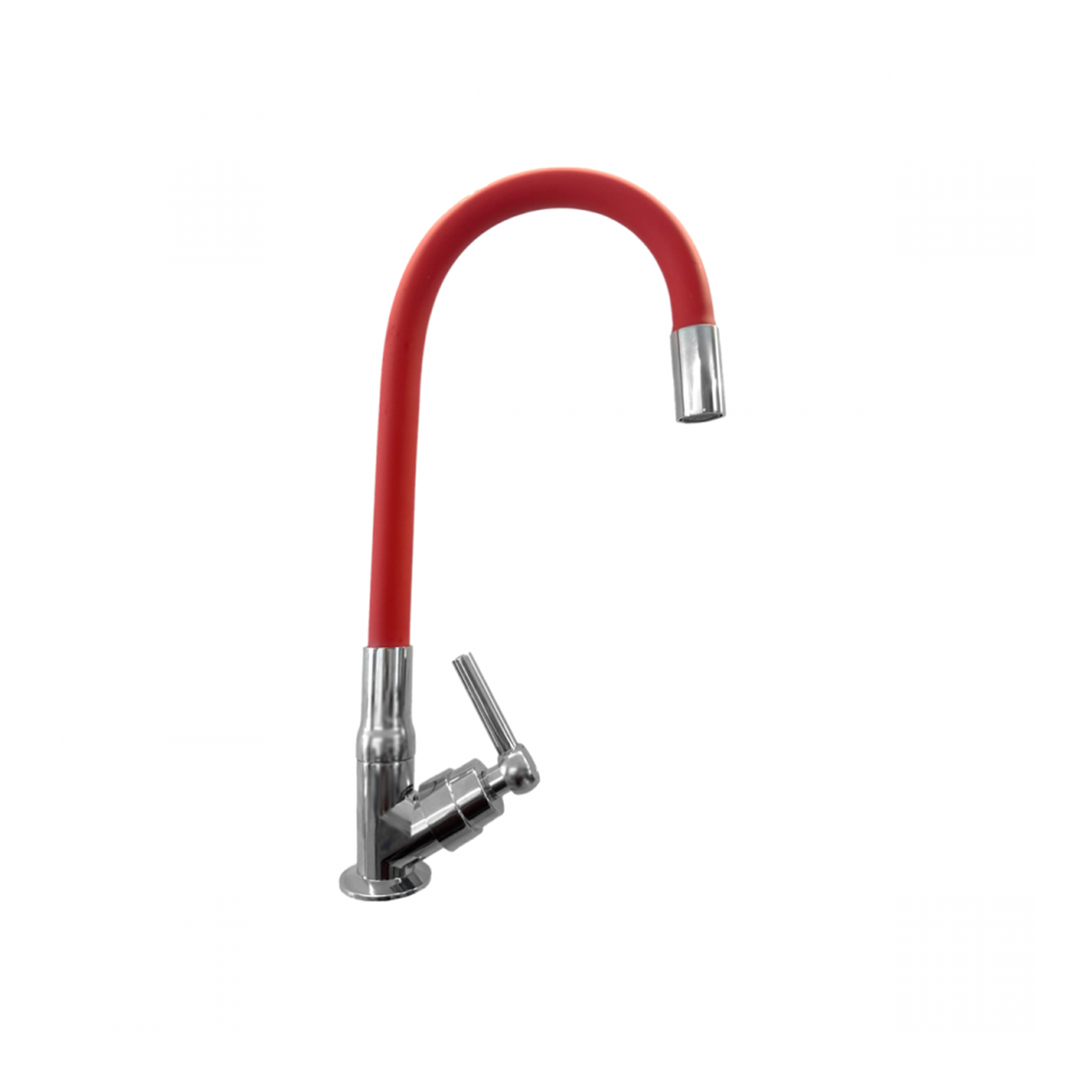 Good Torneira Cozinha Mesa Gourmet Flexivel Slim Cromado / Vermelho Gd-3300v
