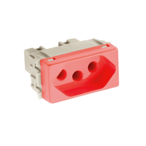 Modulo Tomada 2p+T 20a 250v Vermelha Liz 57115039 - Tramontina