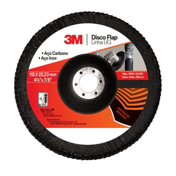 Disco Flap 4.1/2" Grana 80 - 3m - 015009 - 9711