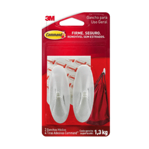 Gancho Command Designer Medio Dupla Face 1,3kg - 3m - 016334