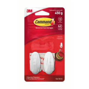 Gancho Command Designer Pequeno Dupla Face 450g - 3m - 016335