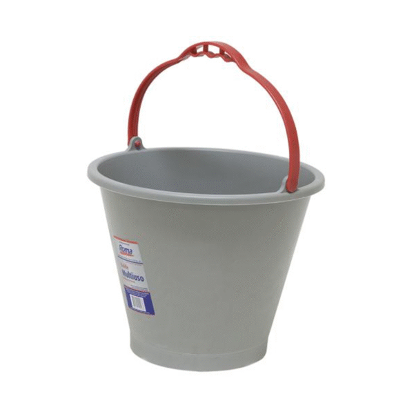 Balde Pvc 10l Cinza - Roma - 9378 - 101406