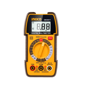 "	MULTÍMETRO DIGITAL 600V INGCO DM360011"