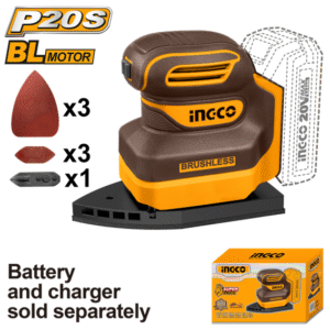 LIXADEIRA DELTA À BATERIA ÍON-LÍTIO 20V INGCO (NÃO ACOMPANHA BATERIA) CPSLI2024