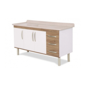 BALCÃO COZINHA 1,60 MUNIQUE NOGAL - AJ RORATO - 7520 - 540429