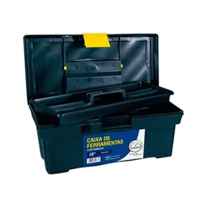 CAIXA FERRAMENTAS PVC 16" STANDARD PRETA - METASUL - 2769 - 013601008