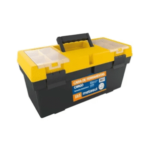 CAIXA FERRAMENTAS PVC 19,5" CARGO PRETA/AMARELA 13601009 - METASUL - 6732 -