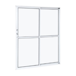 PORTA DE CORRER 210X160CM  2FOLHAS ALUMÍNIO BRANCA DIREITA 710 RELI