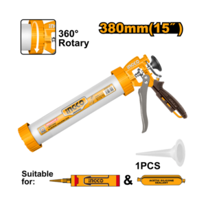 APLICADOR DE SILICONE TUBULAR EM ALUMÍNIO 15" INGCO HCG0115
