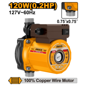 MINI BOMBA HIDRAULICA PRESSURIZADORA 120W 127V INGCO USCM120-9