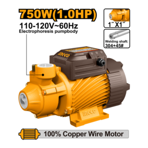 MOTOBOMBA PERIFERICA 1CV 750W 127V INGCO UVPM75068